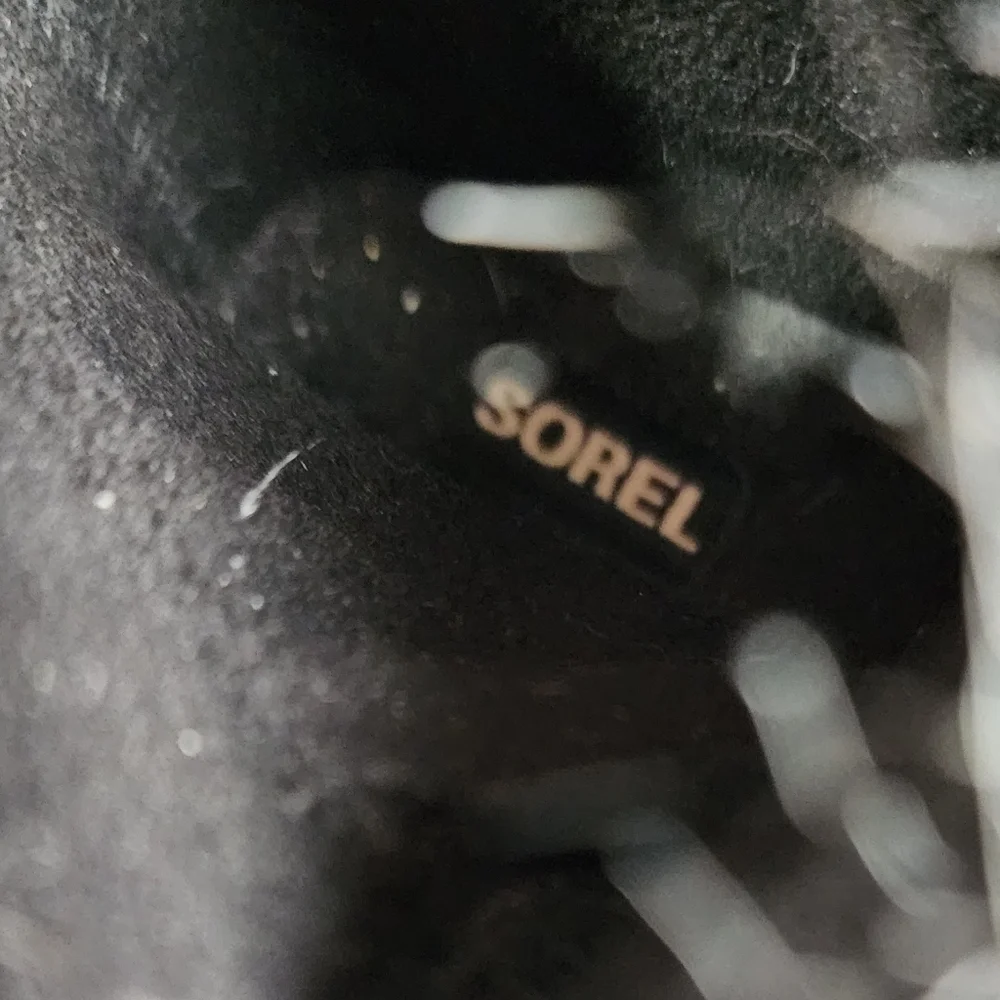 Sorel Torino  II Waterproof Winter Boot Faux Fur Cuff Lace Front Black Size 5 - Picture 2 of 16